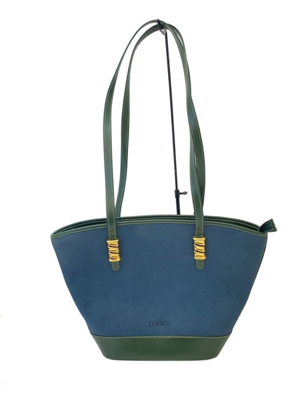 Loewe Handbag Leather Navy Blue